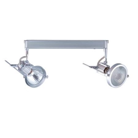 Gorgeousglow 120V Two Light H-Series Track Head, 70W - Black GO1568788